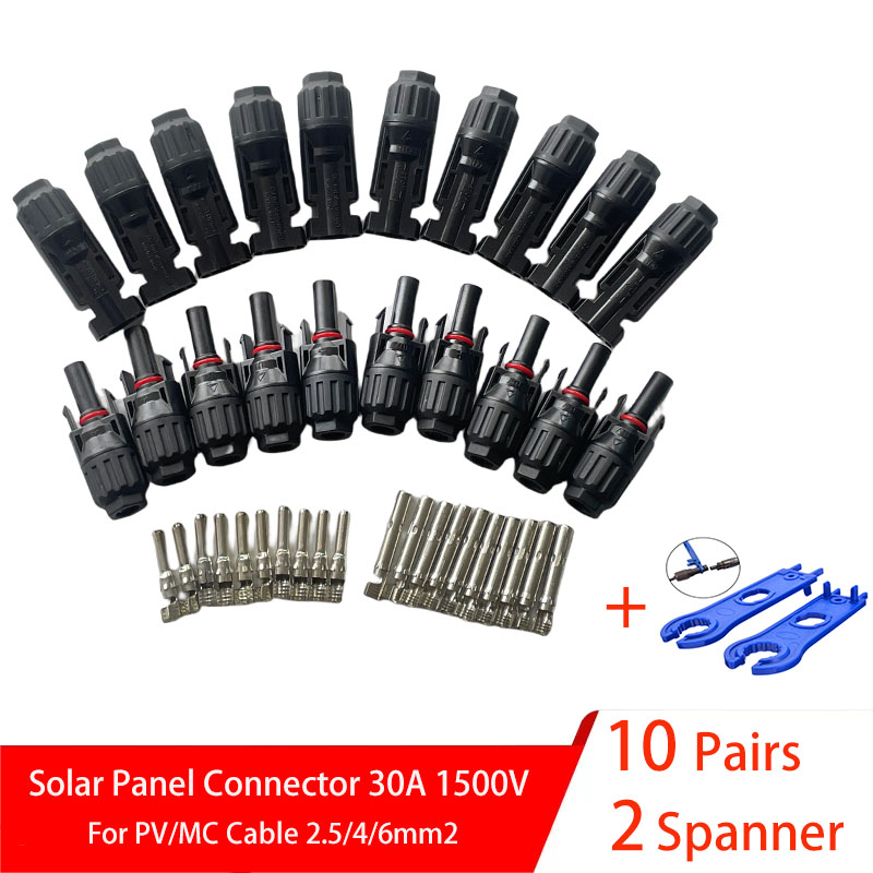 Solar Cable Mc4 Connector - 5/10 أزواج موصلات الطاقة الشمسية المقابس