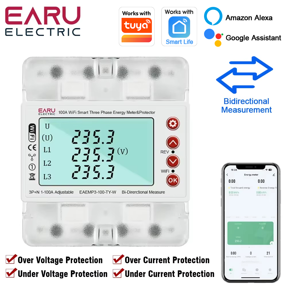 Ac Surge Protector - عداد طاقة ذكي ثنائي الاتجاه ثلاثي