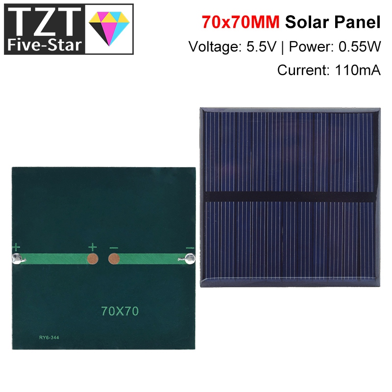 Jinko Solar Panel Cheetah - TZT 1/3 قطعة 5.5 فولت 110mA