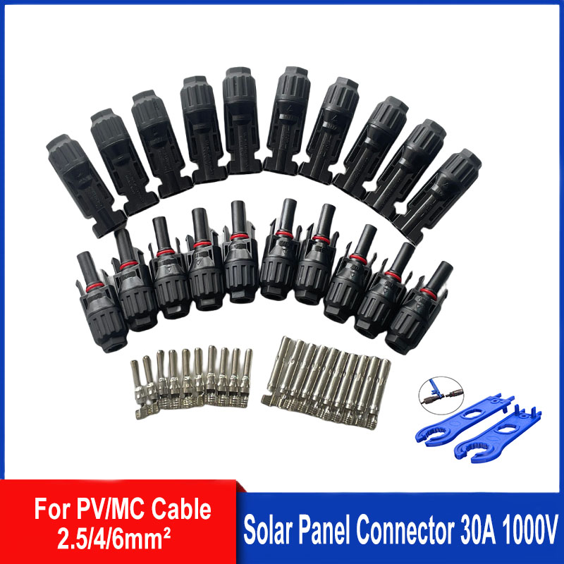 Solar Cable Mc4 Connector - 5/10 أزواج موصلات الطاقة الشمسية المقابس