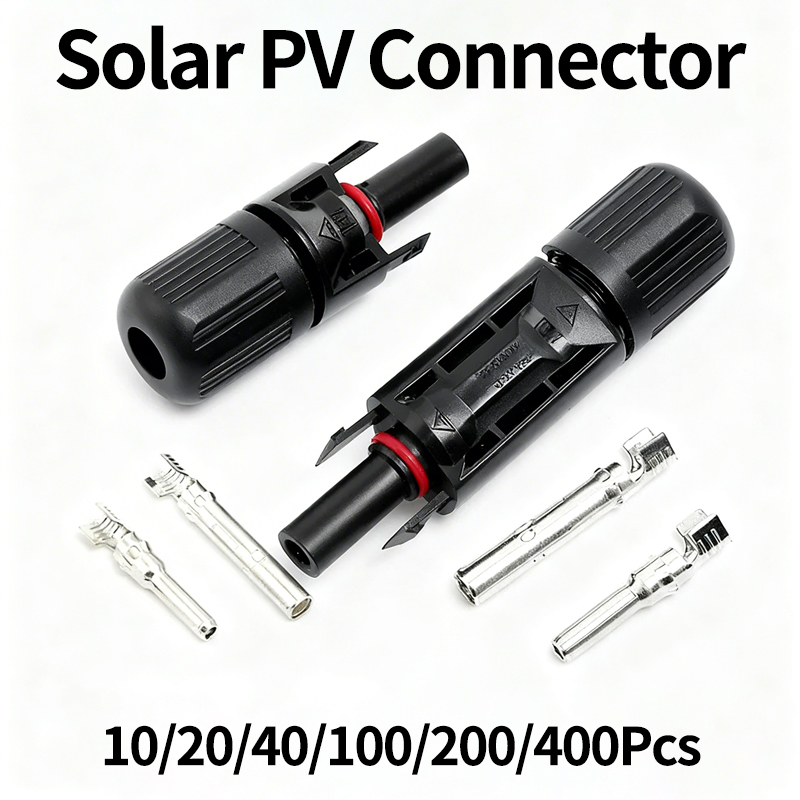 Solar Cable Mc4 Connector - طقم موصلات الطاقة الشمسية 10/20/40/100/200/400 قطعة