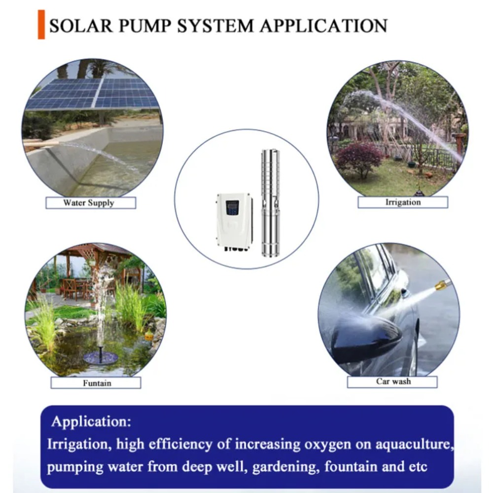 Solar Water Pump - مضخة مياه شمسية غاطسة للآبار العميقة