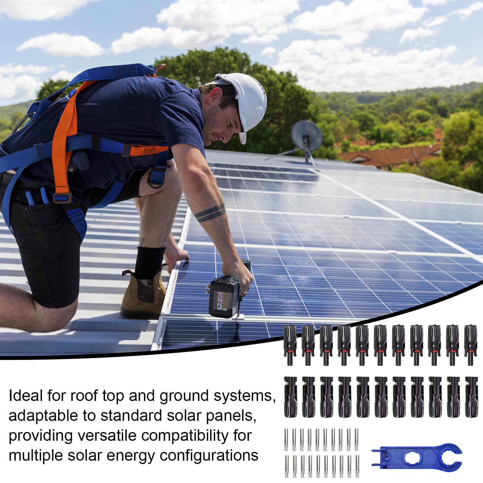 10 زوج MC4 الضوئية موصلات الطا - مراجعة Solar Cable Mc4 Connector وسعره