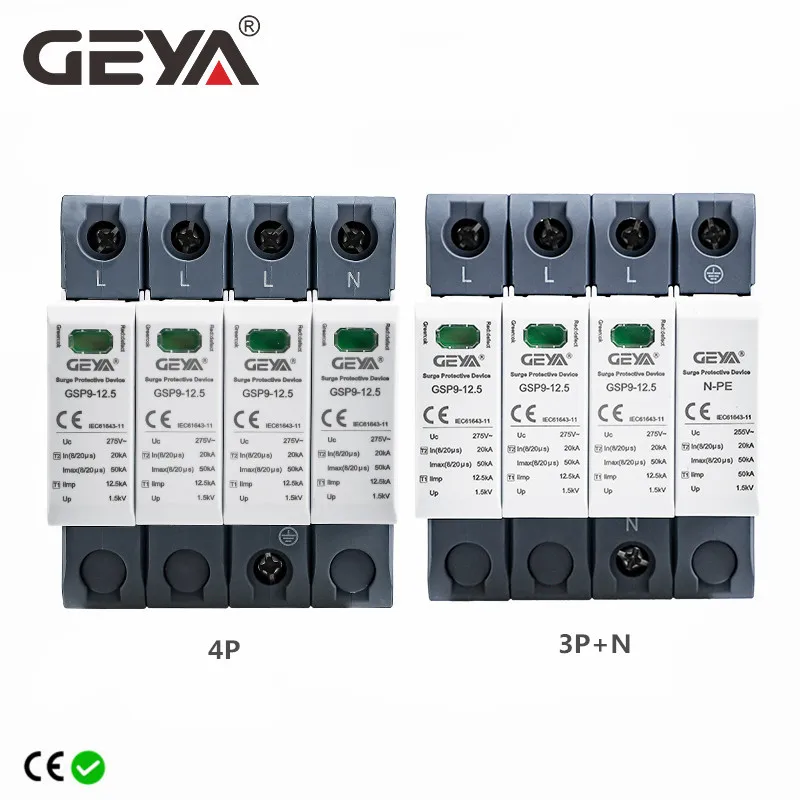 GEYA GSP9 12.5KA T1 + T2 SPD 4 - مراجعة Ac Surge Protector وسعره