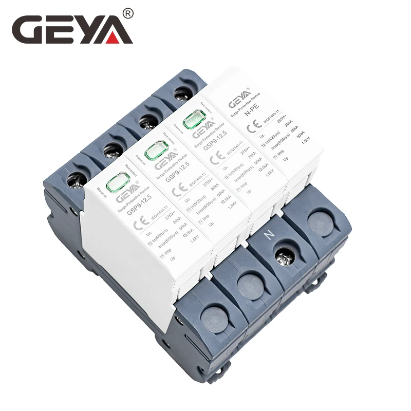 GEYA GSP9 12.5KA T1 + T2 SPD 4 - مراجعة Ac Surge Protector وسعره