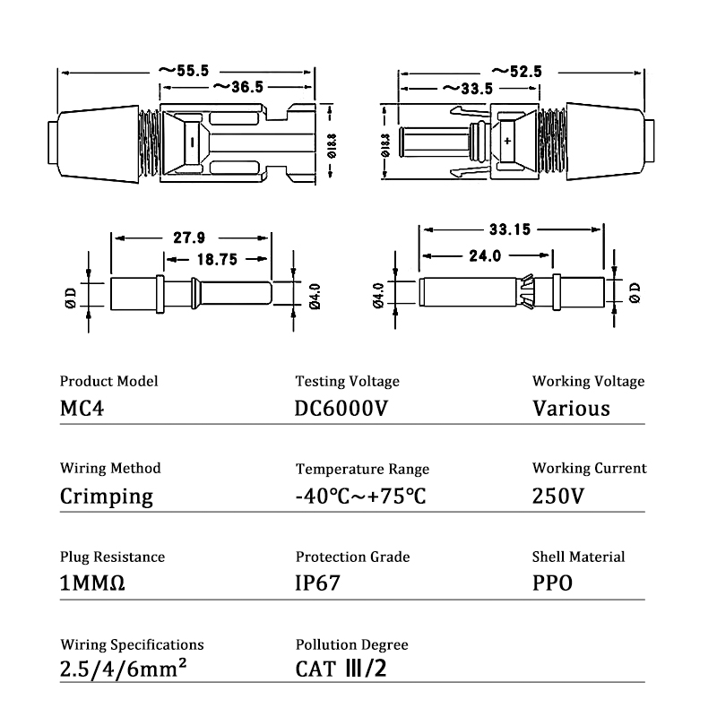 طقم موصلات شمسية كهروضوئية 10/ - مراجعة Solar Cable Mc4 Connector وسعره