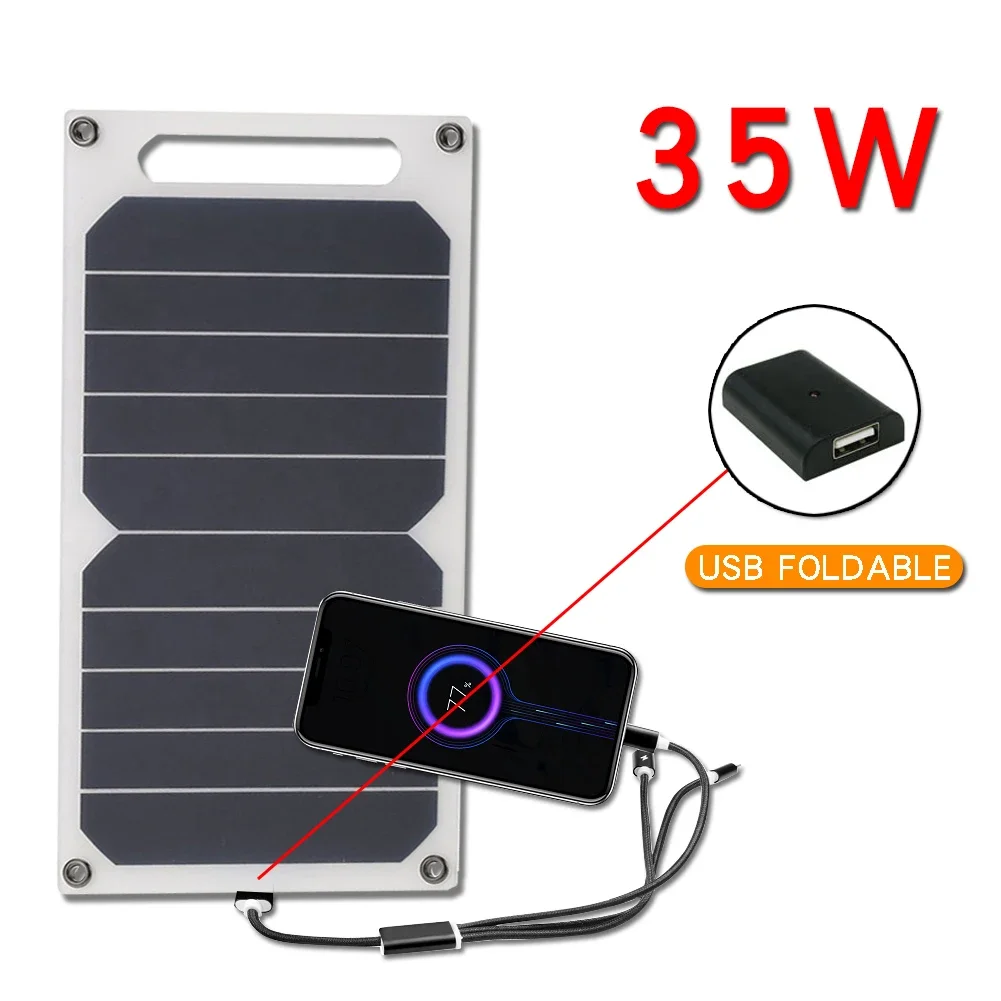 لوحة شمسية 35 واط مع منفذ USB  - مراجعة Jinko Solar Panel Cheetah وسعره